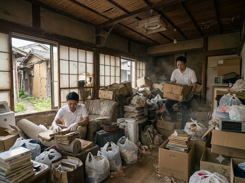 ゴミ屋敷の片付け(イメージ)